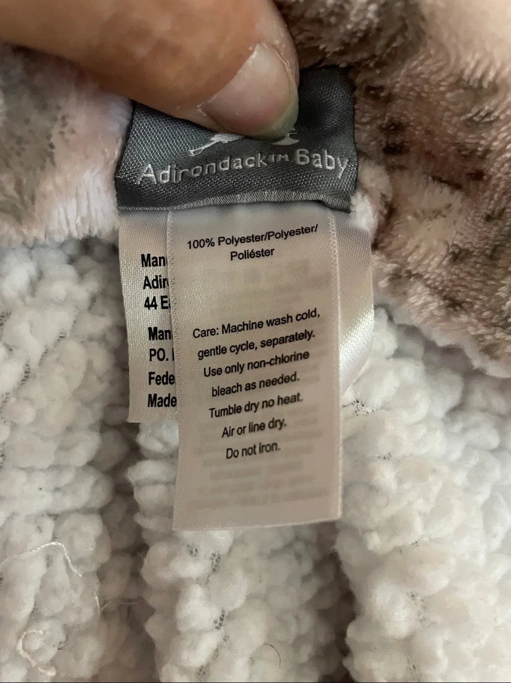 Soft Plush Baby Blanket 27 x 39